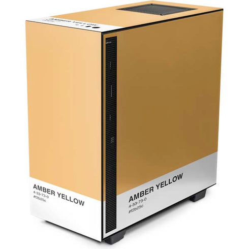 Amber Yellow NZXT H510 Compact ATX Mid-Tower Case Skin