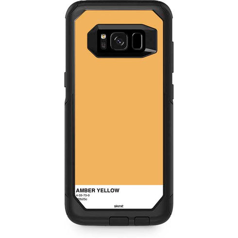 Amber Yellow Otterbox Commuter Galaxy Skin