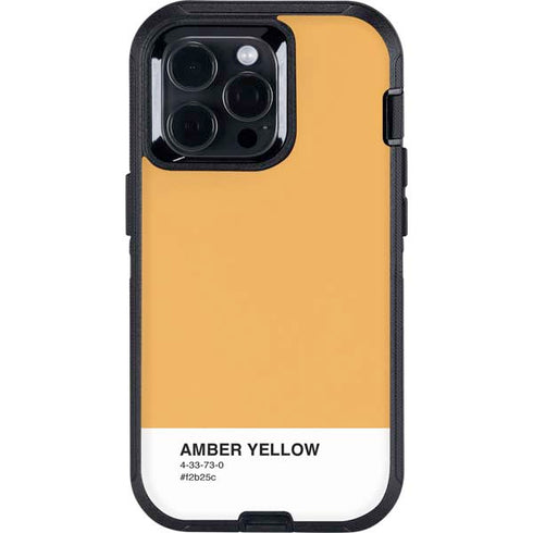 Amber Yellow Otterbox Defender iPhone Skin