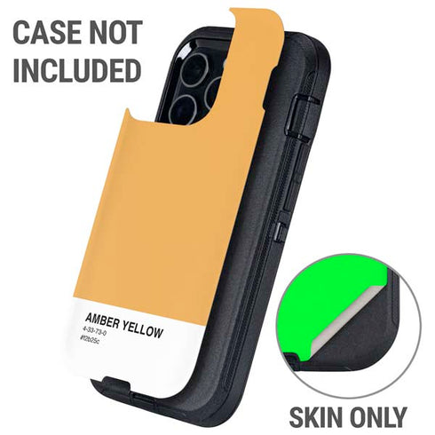 Amber Yellow Otterbox Defender iPhone Skin