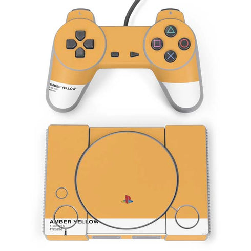 Amber Yellow PlayStation Classic Bundle Skin