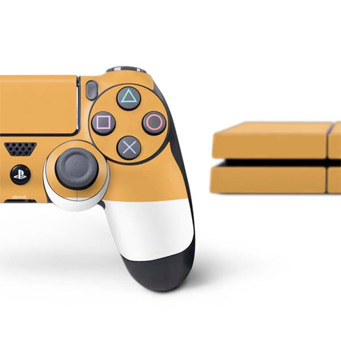 Amber Yellow PS4 Console and Controller Bundle Skin