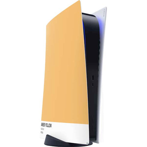 Amber Yellow PS5 Digital Edition Console Skin