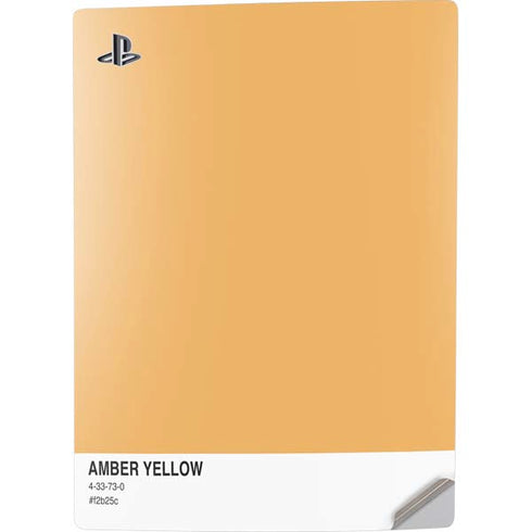 Amber Yellow PS5 Digital Edition Console Skin