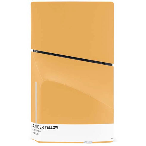 Amber Yellow PS5 Slim Disk Bundle Skin