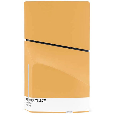 Amber Yellow PS5 Slim Disk Console Skin