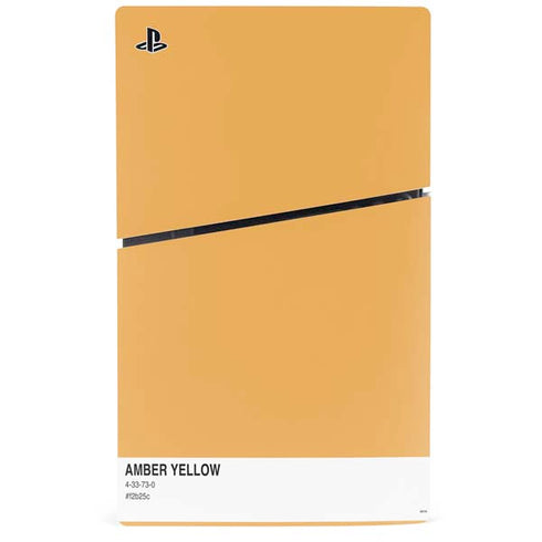 Amber Yellow PS5 Slim Digital Edition Bundle Skin