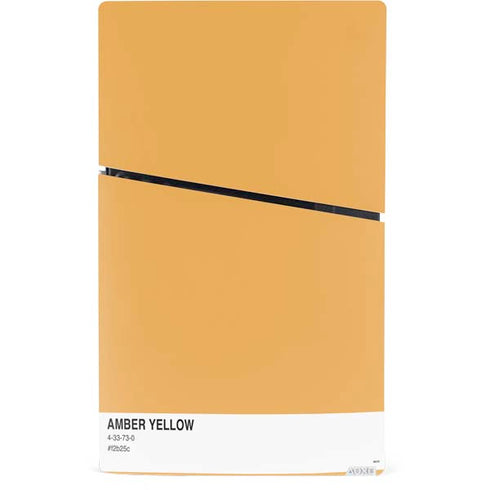 Amber Yellow PS5 Slim Digital Edition Bundle Skin