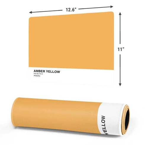 Amber Yellow Gaming Mouse Pad