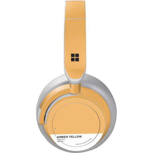 Amber Yellow Surface Headphones Skin