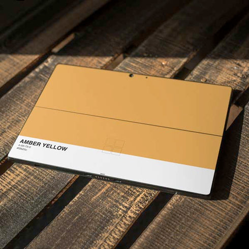 Amber Yellow Surface Pro 7 Skin