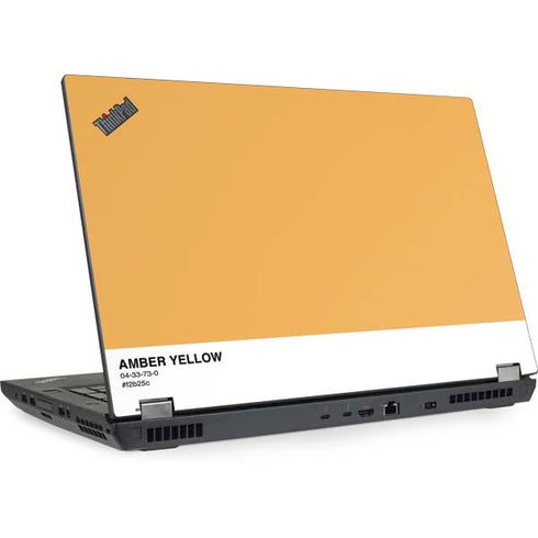 Amber Yellow Lenovo ThinkPad Skin