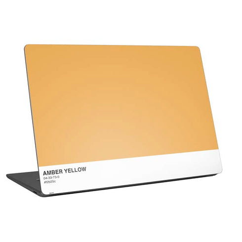 Amber Yellow Universal Laptop 11in (8.8 x 6.2in) Skin