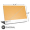 Amber Yellow Universal Laptop 14in (11.4 x 8.2in) Skin