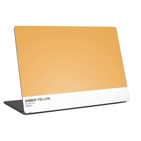 Amber Yellow Universal Laptop 14in (11.4 x 8.2in) Skin