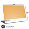 Amber Yellow Universal Laptop 16.6in (13.4 x 9.7in) Skin