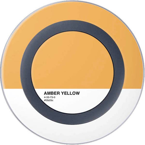 Amber Yellow Wireless Charger Skin