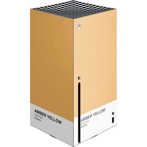 Amber Yellow Xbox Series X Console Skin