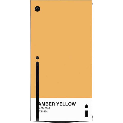 Amber Yellow Xbox Series X Console Skin