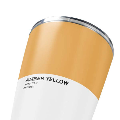 Amber Yellow Yeti 20oz Tumbler Skin
