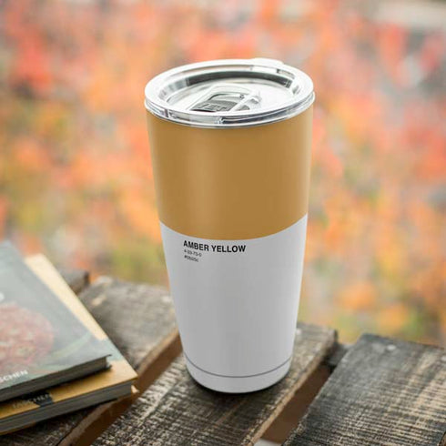 Amber Yellow Yeti 20oz Tumbler Skin