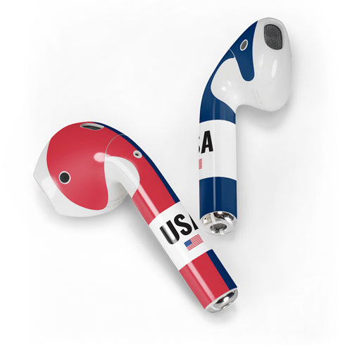 American Flag Color Block Apple AirPods 2 Skin