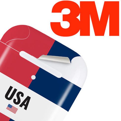 American Flag Color Block Apple AirPods 2 Skin