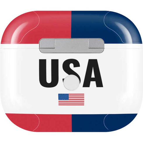 American Flag Color Block Apple AirPods (3rd Gen 2021) Skin