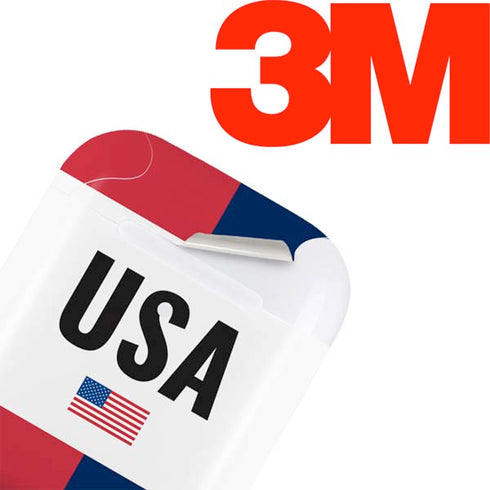 American Flag Color Block Apple AirPods Skin