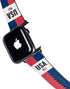 American Flag Color Block Apple Watch Band 42-44mm