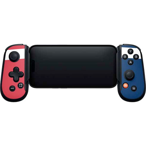 American Flag Color Block Backbone One for iPhone Game Controller Skin