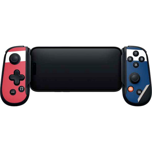 American Flag Color Block Backbone One for iPhone Game Controller Skin