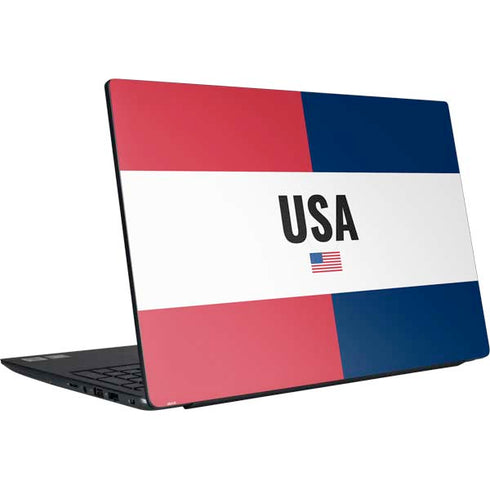 American Flag Color Block Dell Vostro Skin
