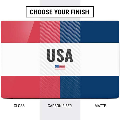 American Flag Color Block Dell Vostro Skin