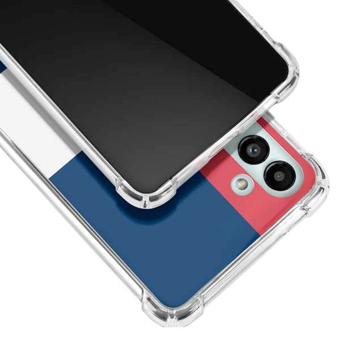 American Flag Color Block Galaxy A13 5G Clear Case