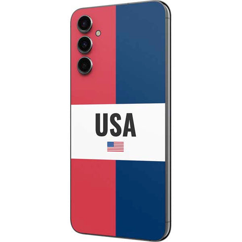 American Flag Color Block Galaxy A14 5G Skin
