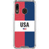 American Flag Color Block Galaxy A30 Clear Case