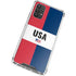 American Flag Color Block Galaxy A32 5G Clear Case