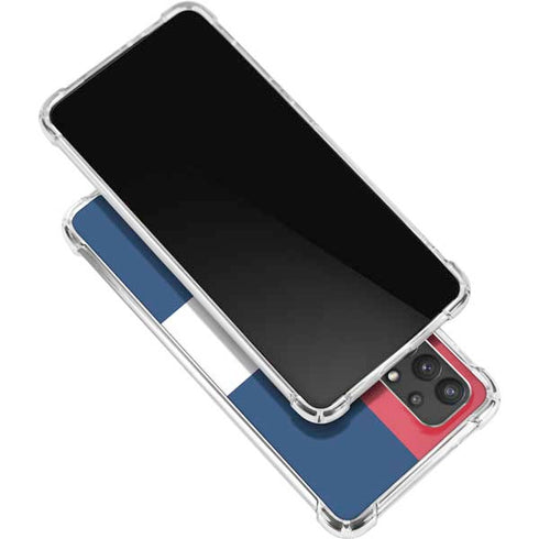 American Flag Color Block Galaxy A32 5G Clear Case