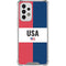 American Flag Color Block Galaxy A33 5G Clear Case