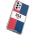American Flag Color Block Galaxy A53 5G Clear Case