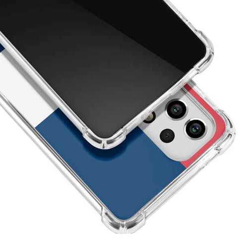 American Flag Color Block Galaxy A53 5G Clear Case