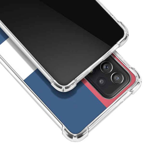 American Flag Color Block Galaxy A72 5G Clear Case