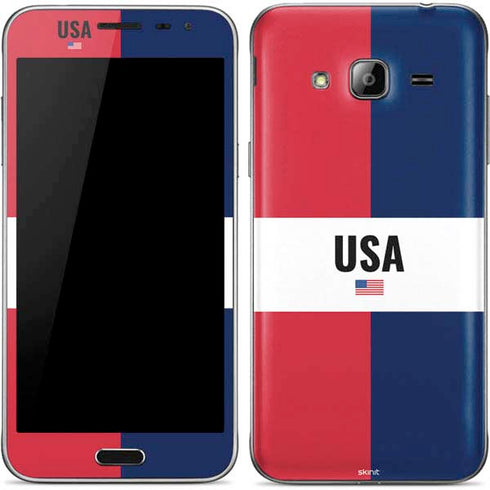 American Flag Color Block Galaxy J3 Skin