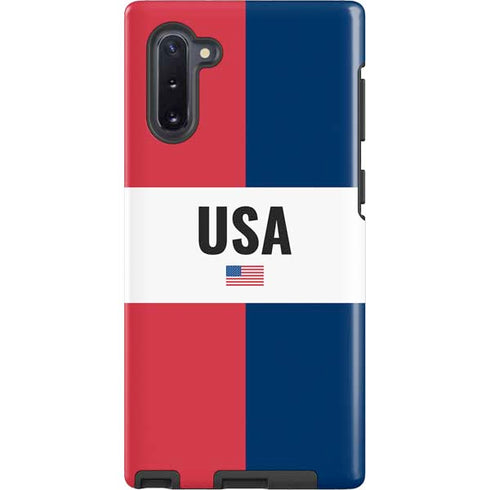 American Flag Color Block Galaxy Note 10 Pro Case
