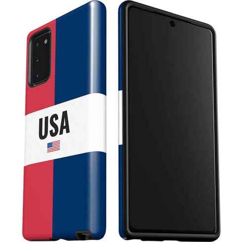 American Flag Color Block Galaxy Note20 5G Pro Case
