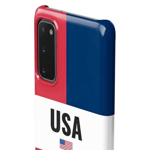American Flag Color Block Galaxy S20 Lite Case