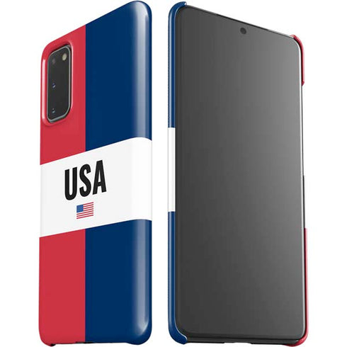 American Flag Color Block Galaxy S20 Lite Case