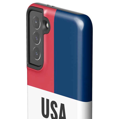 American Flag Color Block Galaxy S21 5G Pro Case