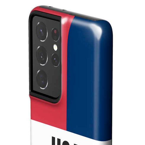 American Flag Color Block Galaxy S21 Ultra 5G Pro Case